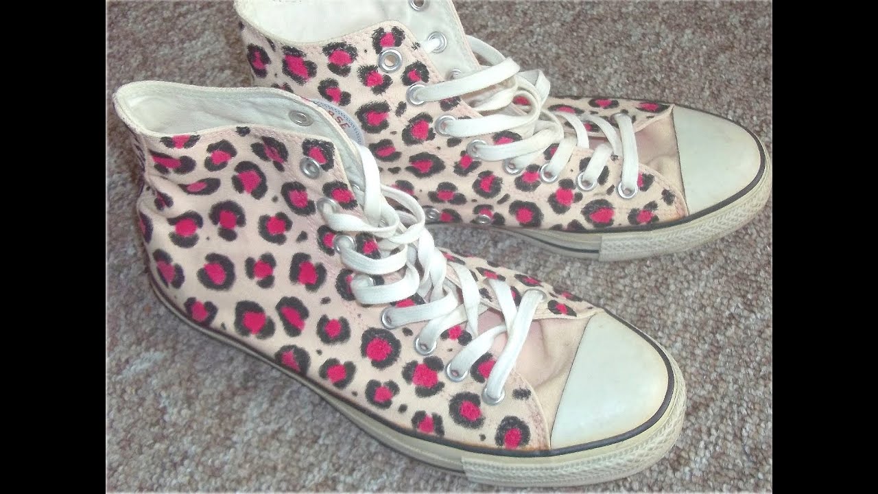 pink leopard platform converse