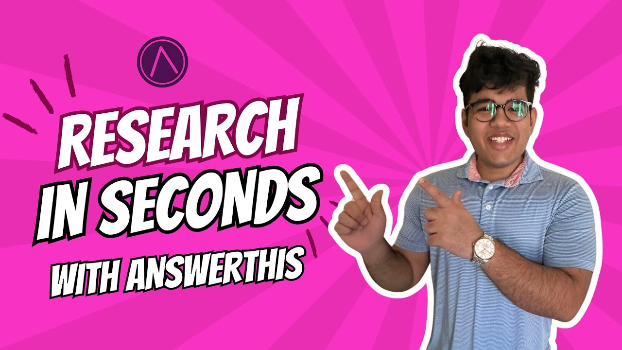AnswerThis: The Fastest Way to Do Research (Save Time!) - YouTube