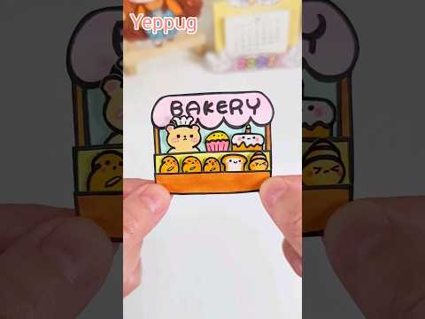 Bakery Stickers #<strong>bread</strong> #paperdiy  #<strong>shorts</strong> #diy 종이놀이 예뿍
