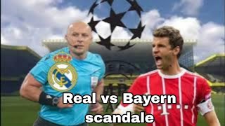Real madrid vs Bayern Munich hurle au scandale contre l’arbitrage, voici la preuve