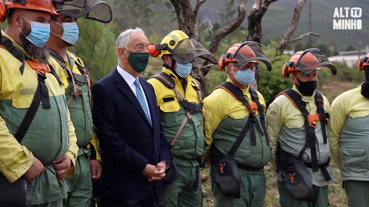 Presidente da República acompanha ação de limpeza florestal em Caminha | Altominho TV