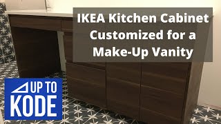 ikea kitchen cabinets in the bathroom ikea kitchen cabinet customized for a make up vanity in a bathroom ikea kitchen cabinets in the bathroom ikea kitchen cabinet customized for a make up vanity in a bathroom