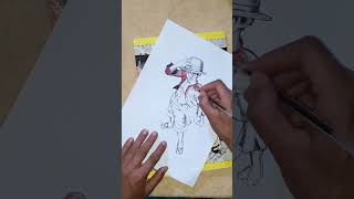 how to draw LUFFY | one piece drawing  Tutorial , shorts
