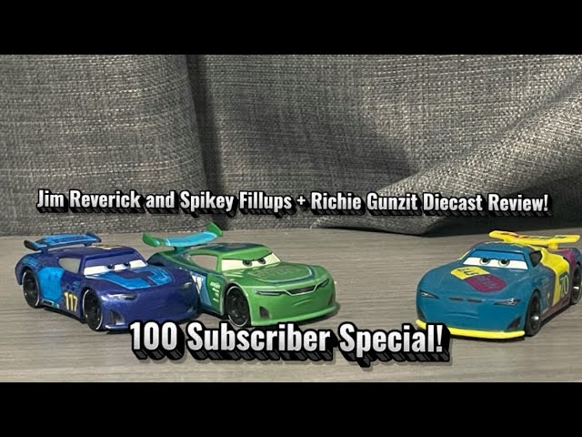 Disney Cars Jim Reverick and Spikey Fillups Two Pack Diecast