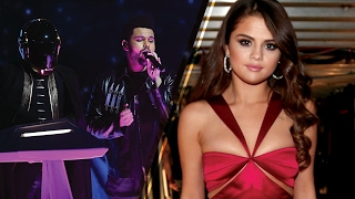 Selena gomez a no-show for the weeknd at 2017 grammys, new song 'feel
me' leaked online