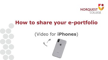 How to share your e Portfolio (for iPhones)