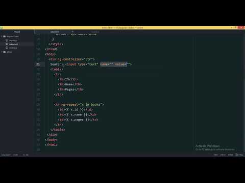 AngularJS Tutorials in Urdu Hindi 16 of 34 Searching