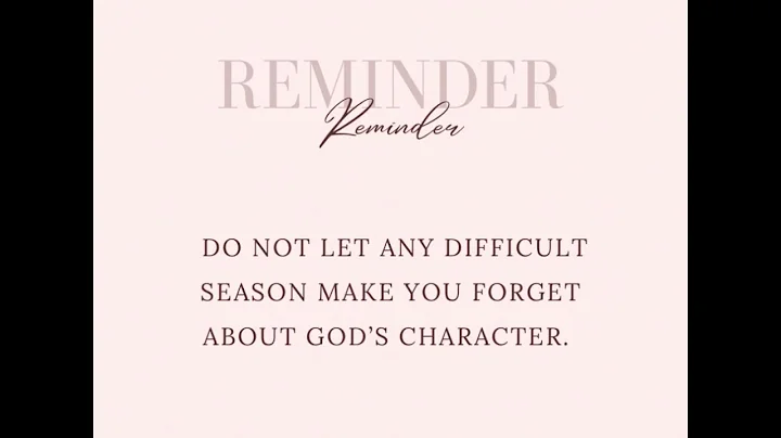 Reminder of the day