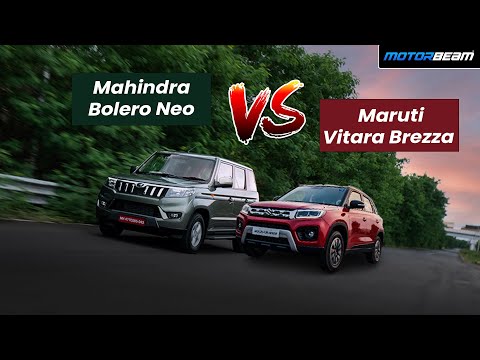 Mahindra Bolero Neo vs Maruti Vitara Brezza Comparison - Which Sub-4m SUV To Buy? | MotorBeam