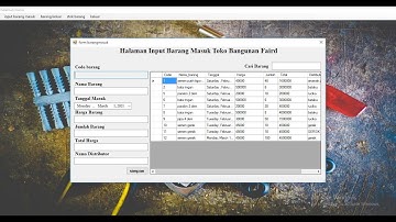 aplikasi toko sederhana menggunakan visual studio C#