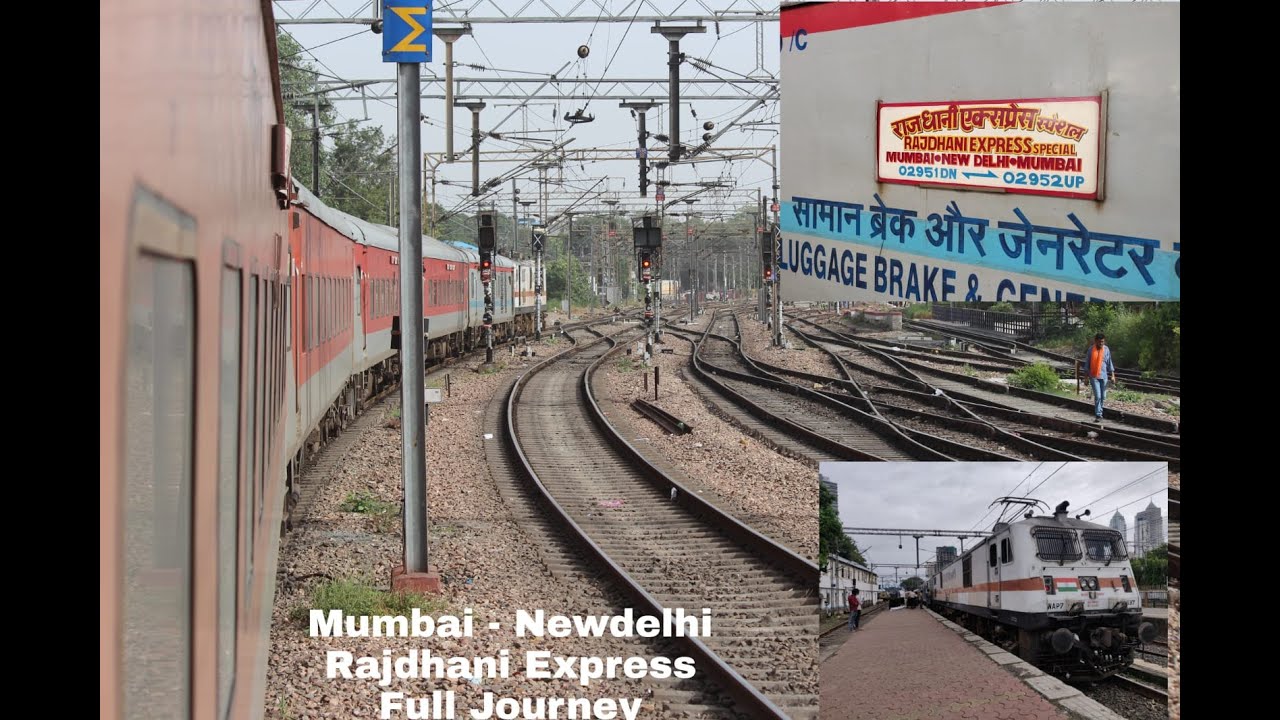 JOURNEY | Mumbai Rajdhani Express | Mumbai To New Delhi | Full Journey ...