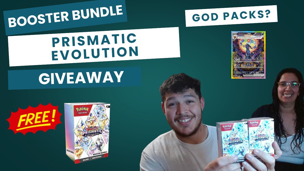 Prismatic Evolutions Booster Bundle Opening + GIVEAWAY! 🔥 - YouTube