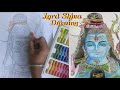 How to draw lord shiva  step by step tutorial  lord shiva drawing with oil pastel  mahadev