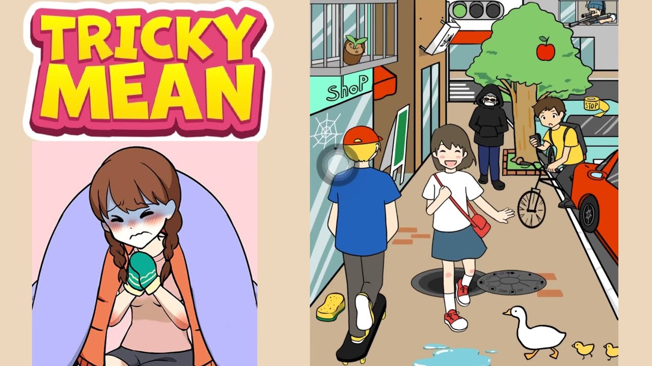 Tricky Mean Level 32 Walkthrough | Solution & Answer | Protect her