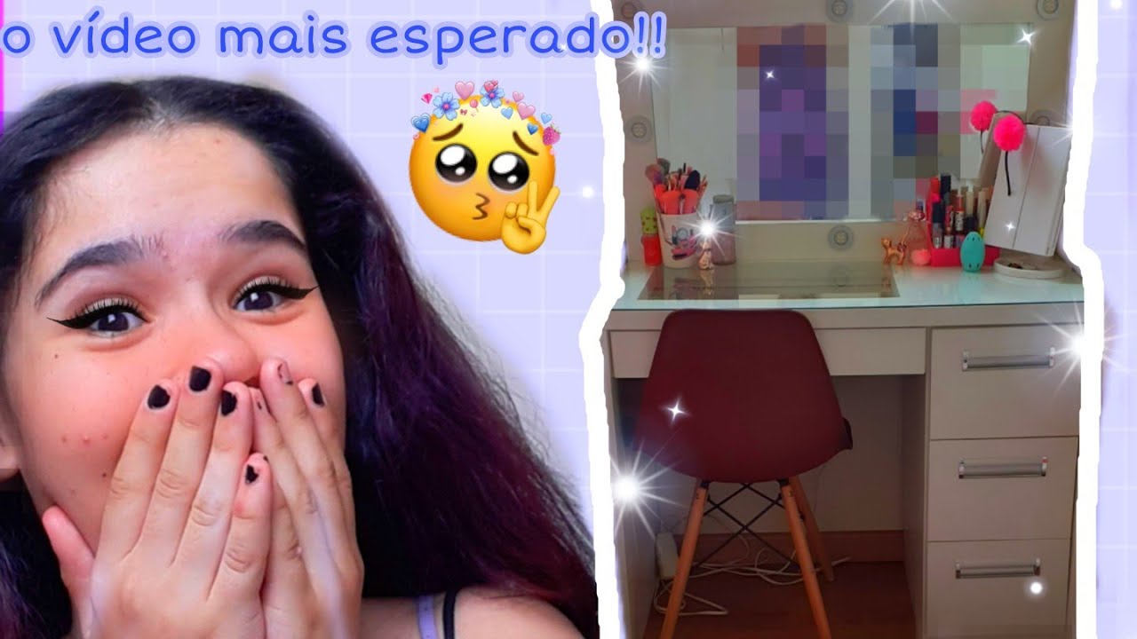 Tour Pela Minha Penteadeira Nova Lara Lopes Youtube