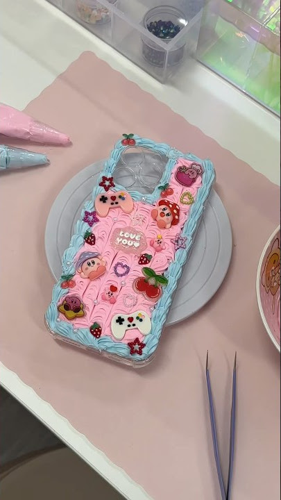 Whipped cream and lilac syrup decoden  Girly phone cases, Diy phone case,  Decoden phone case