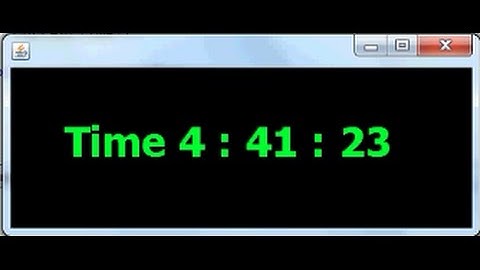 Making a Digital Clock in java Netbeans Part 3/3