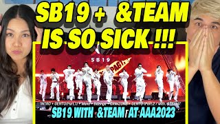 FIRST TIME WATCHING | SB19 with &TEAM at 2023 Asia Artist Awards in the PHILIPPINES | GENTO(w &TEAM)