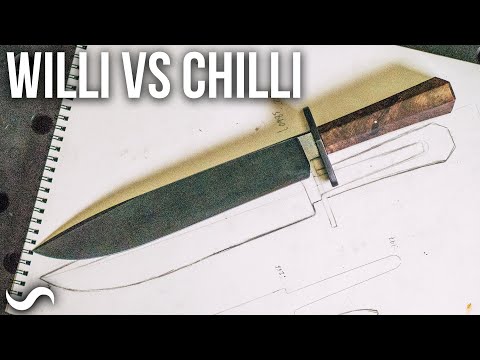 MAKING A BOWIE KNIFE FASTER THAN A POT OF CHILLI !!! Willi vs. The Chilli