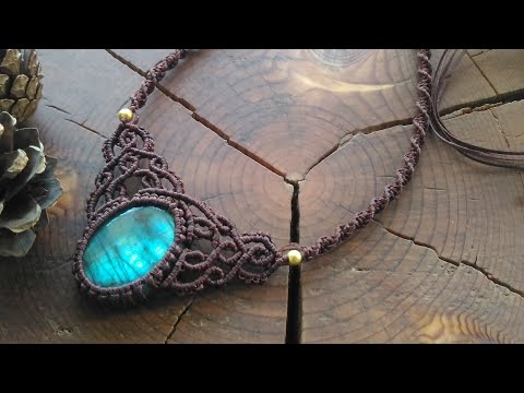 Macrame necklace video tutorial