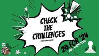Check the Challenges   24 for '24 detailed