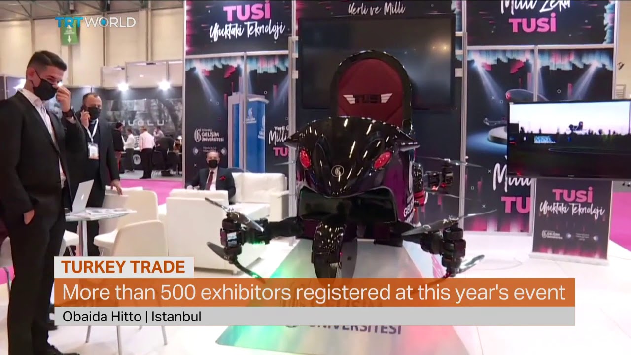 Turkish Flying Car "TUSI" Exhibited at Musiad Expo