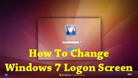 How To Change Windows 7 Logon Screen Background Using Registry?