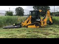 JCB 1CXT Backhoe with Brush Cutter