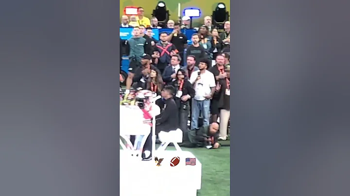 Jon Batiste performs the Star Spangled Banner at Super Bowl LIX #superbowl #neworleans