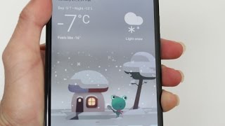 Google New Weather Card Design and A Frog!!! On Android screenshot 2