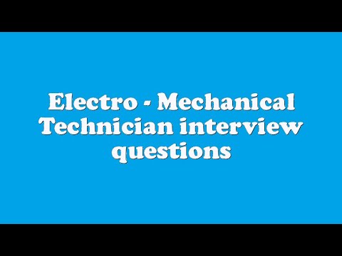 Mechanical Technician Interview Questions in Hindi