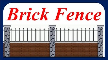 Modern Brick Fence as Railing on Revit 2022