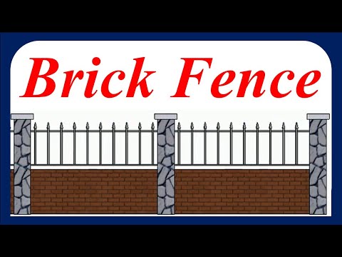 Modern Brick Fence as Railing on Revit 2022