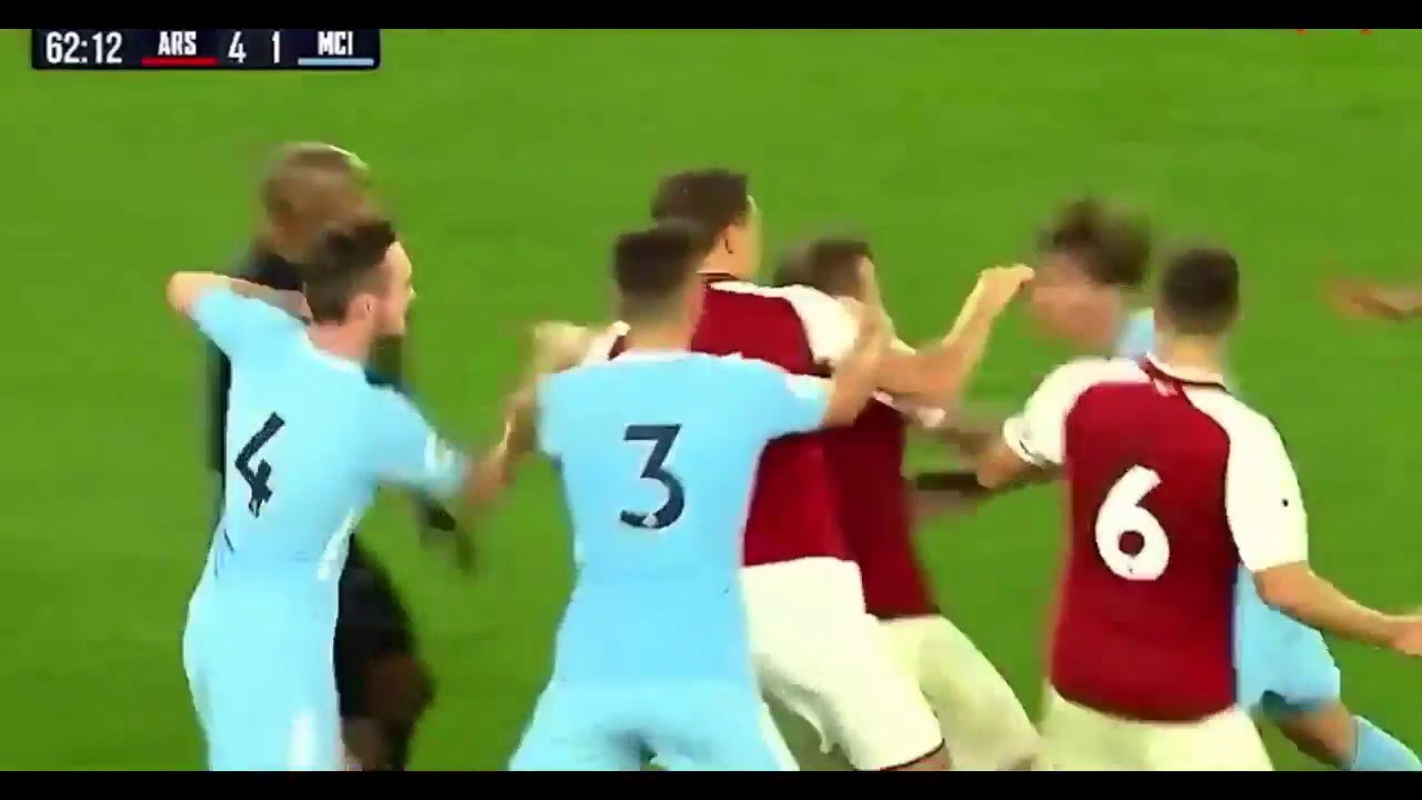 Jack Wilshere gets red card vs Man City U23s (YTP)