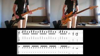 Muse - Stockholm Syndrome Guitar and Bass cover with tabs