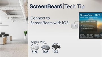 ScreenBeam Tech Tip Connect with AirPlay from iOS