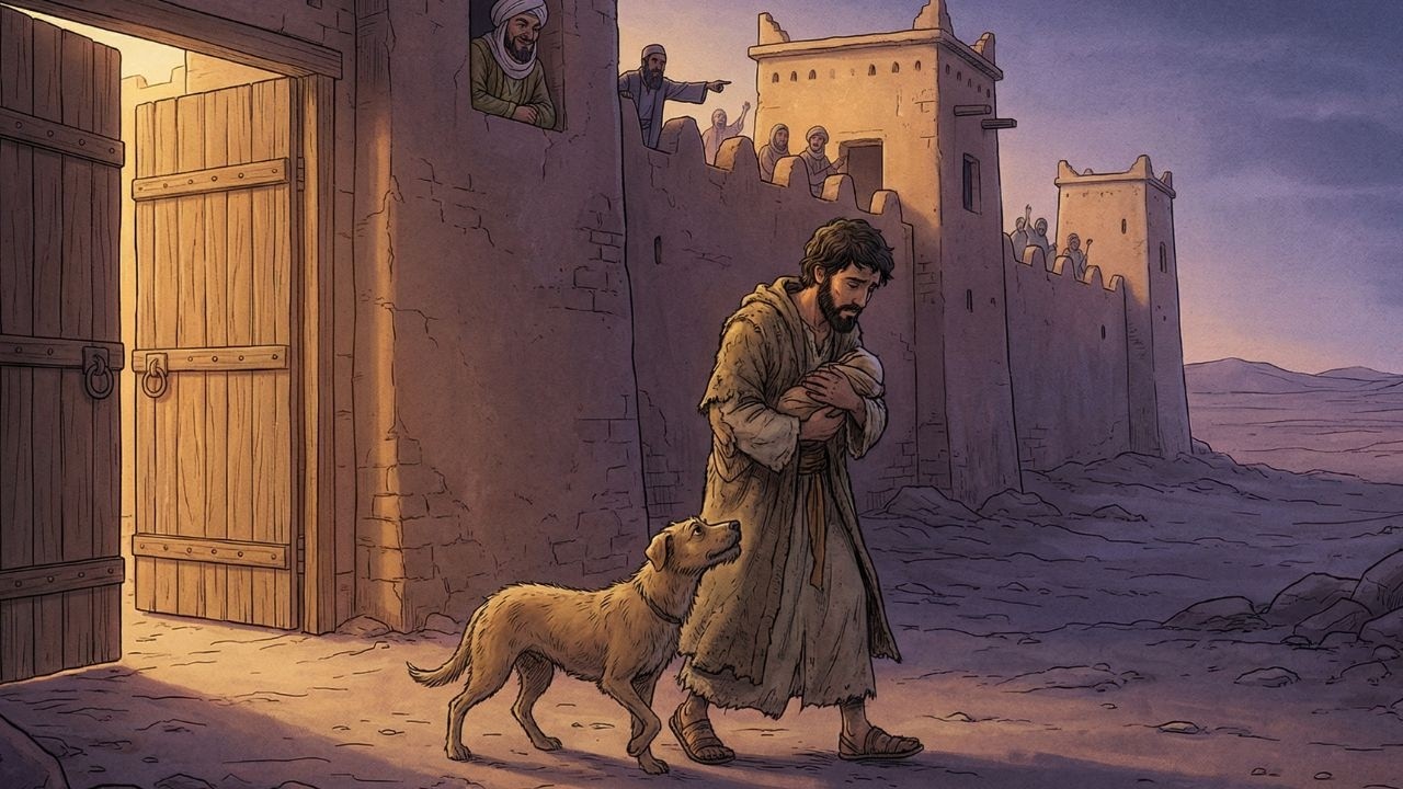 طردوه مع كلبه وحيداً في العراء، فدله وفاء كلبه على كنزٍ خفي تحت الأرض قلب حياته رأساً على عقب!