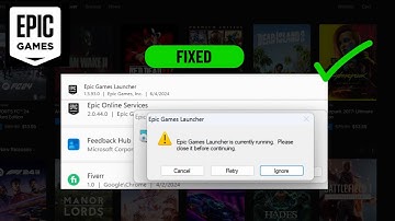 Epic Games Launcher is Currently Running. Please Close it Before Continuing