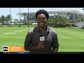 New members of the Miami Dolphins gear up