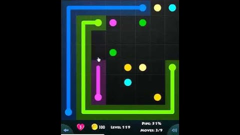 flow game facebook - beginners pack level 119 Connect the dots