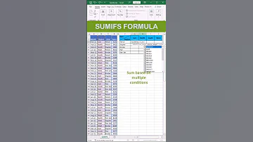 Sumifs Formula In Excel Excel Formula Shorts Sumifs 