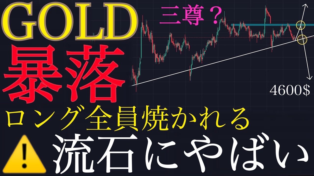 ⚠️このライン割れで4600直行。今買う人かなり危険です。:XAUUSD分析