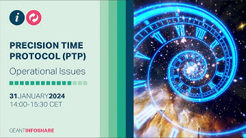 GÉANT Infoshare: Precision Time Protocol (PTP) - operational issues | 31 January 2024