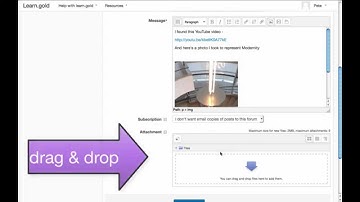 learn.gold forums: posting links, images and attachments