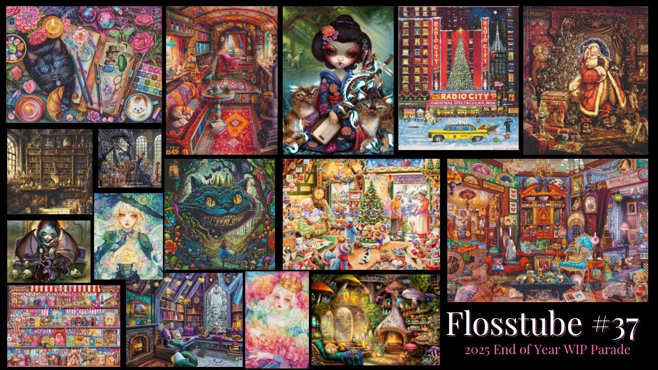 Flosstube #37 2025 End of Year WIP Parade