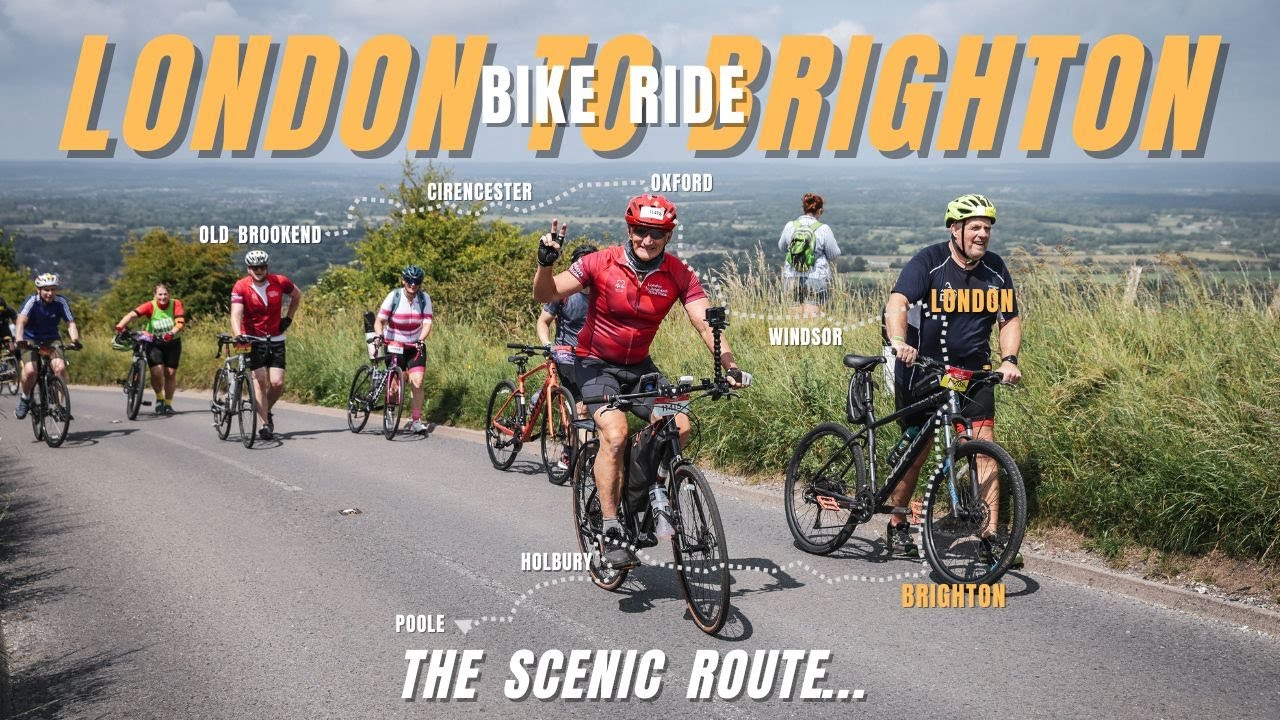 London to Brighton Bike Ride 2025 - The Scenic Route - YouTube