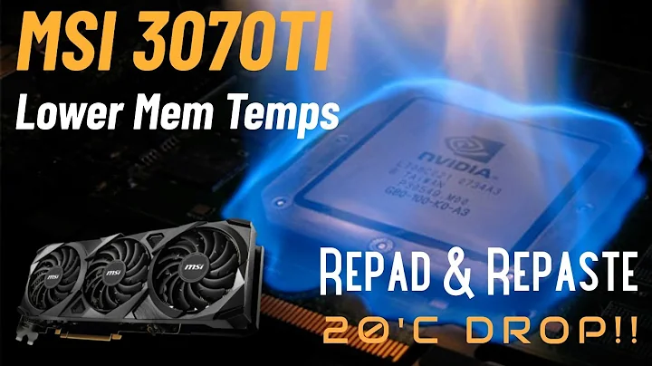 Réparation MSI 3070 Ti: Baisse temp. mémoire et repaste
