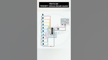 How to use 74HC4017 Johnson Decade Counter