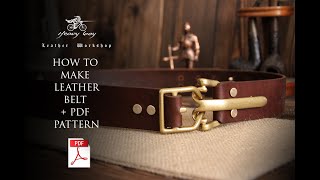 How to make leather belt PDF 