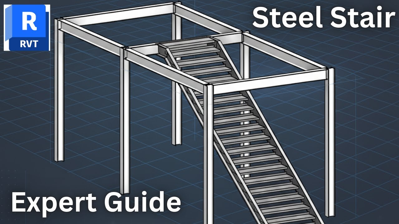 Revit Steel Tutorial Revit Structure Tutorial | How to Create a Steel Stair Step by Step ...